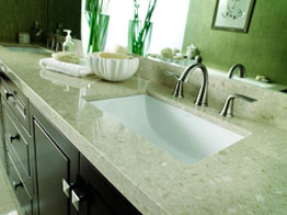 We are here to give your bathroom a fresh and new look by replacing bathroom countertops suitable as per the theme.