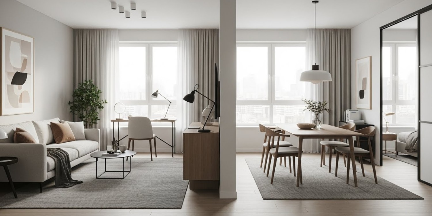 Flat Interior Design Open vs Segmented Layouts