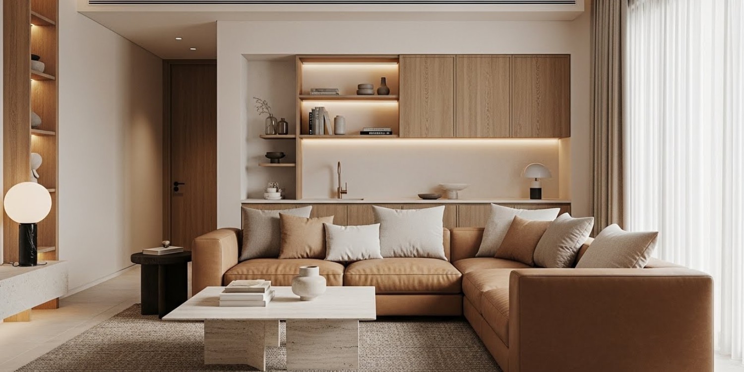 Mixed Textures_ Leather, Linen, Wood Mixed Textures_ Leather, Linen, Wood