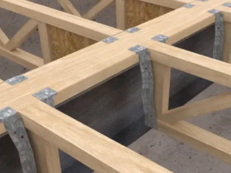 Loose joints affect floor stability. We secure beam connections using proper fasteners and carpentry methods.